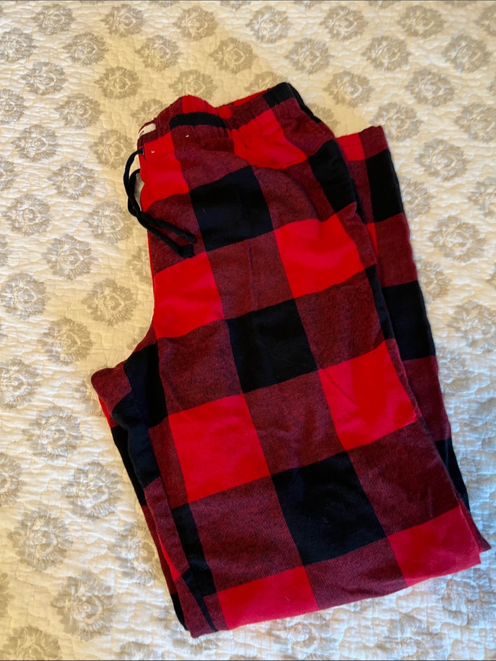 Sonoma Red and Black Buffalo Plaid Joggers